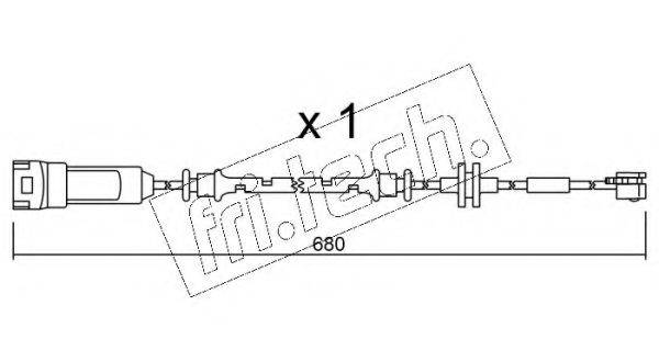 FRI.TECH. SU145 Сигнализатор, износ тормозных колодок