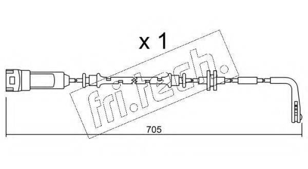 FRI.TECH. SU146 Сигнализатор, износ тормозных колодок
