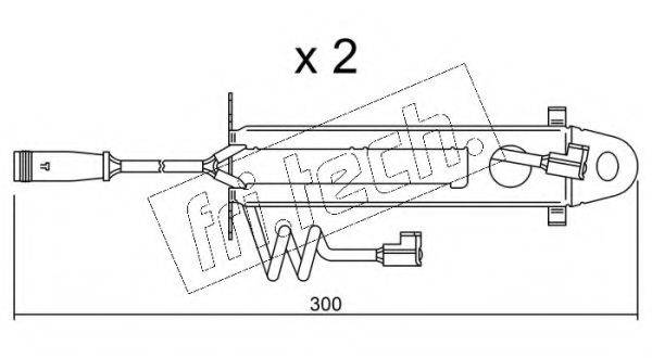 FRI.TECH. SU173K Сигнализатор, износ тормозных колодок