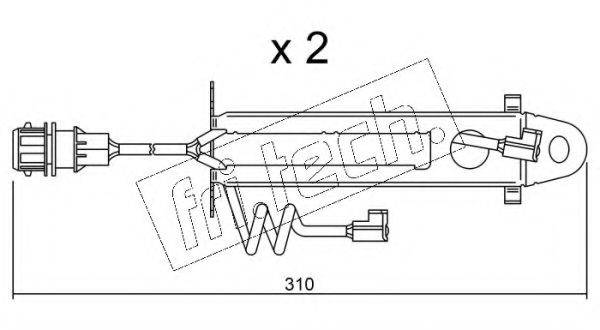 FRI.TECH. SU178K Сигнализатор, износ тормозных колодок