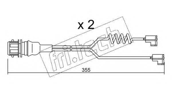 FRI.TECH. SU181K Сигнализатор, износ тормозных колодок