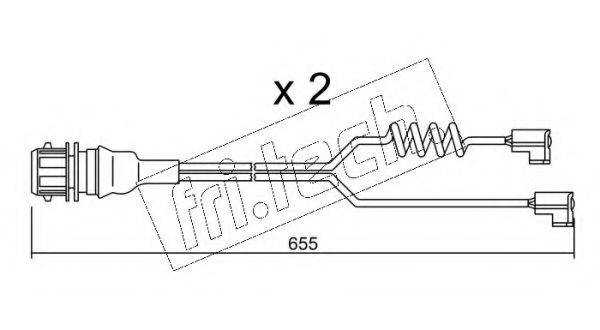 FRI.TECH. SU186K Сигнализатор, износ тормозных колодок