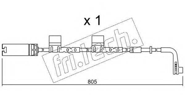 FRI.TECH. SU222 Сигнализатор, износ тормозных колодок