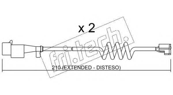 FRI.TECH. SU226K Сигнализатор, износ тормозных колодок