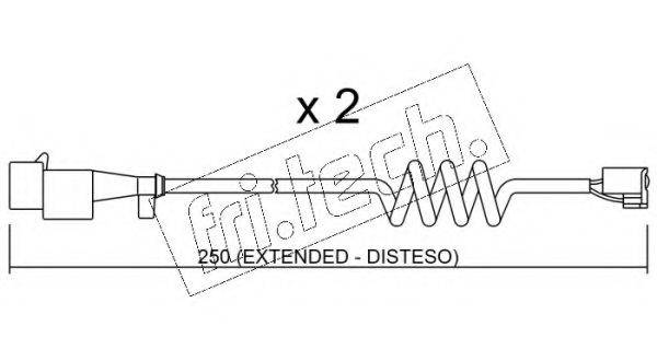 FRI.TECH. SU227K Сигнализатор, износ тормозных колодок