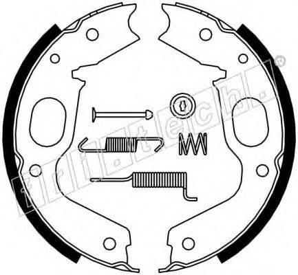 FRI.TECH. 1064176K Комплект тормозных колодок, стояночная тормозная система