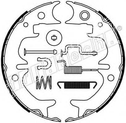 FRI.TECH. 1115316K Комплект тормозных колодок, стояночная тормозная система