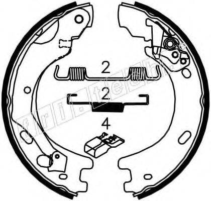 FRI.TECH. 1092313 Комплект тормозных колодок, стояночная тормозная система