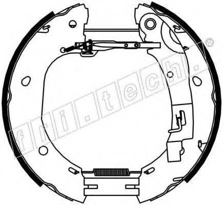 FRI.TECH. 16386 Комплект тормозных колодок