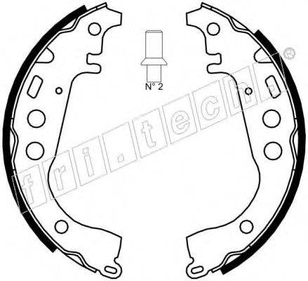 FRI.TECH. 17405 Комплект тормозных колодок