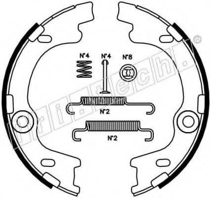FRI.TECH. 1046221K Комплект тормозных колодок, стояночная тормозная система