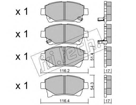 FRI.TECH. 8940 Комплект тормозных колодок, дисковый тормоз