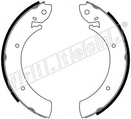 FRI.TECH. 17436 Комплект тормозных колодок