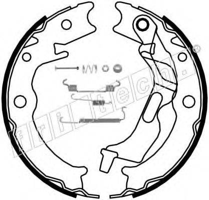 FRI.TECH. 1027007K Комплект тормозных колодок, стояночная тормозная система