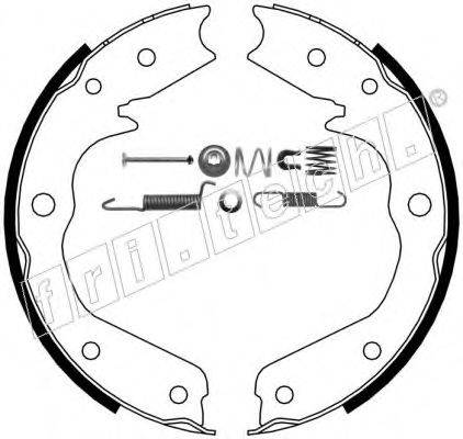 FRI.TECH. 1073173K Комплект тормозных колодок, стояночная тормозная система