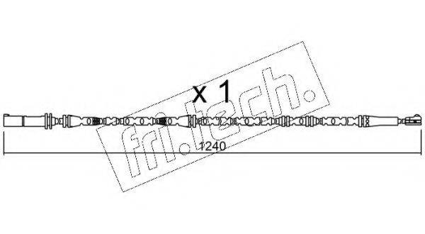 FRI.TECH. SU288 Сигнализатор, износ тормозных колодок