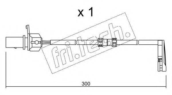 FRI.TECH. SU292 Сигнализатор, износ тормозных колодок