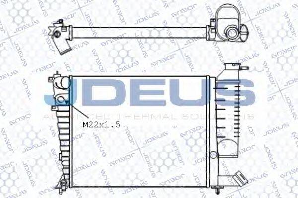 JDEUS 007M22 Радиатор, охлаждение двигателя