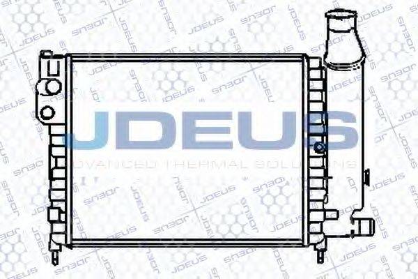 JDEUS 007V16 Радиатор, охлаждение двигателя