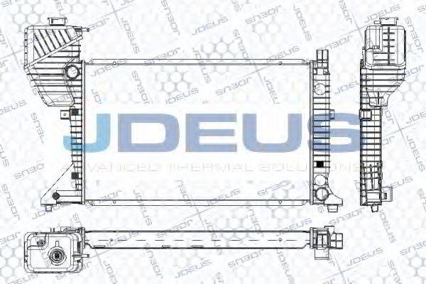 JDEUS RA0170860 Радиатор, охлаждение двигателя