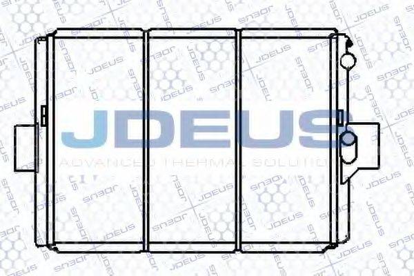 JDEUS 014E03 Радиатор, охлаждение двигателя