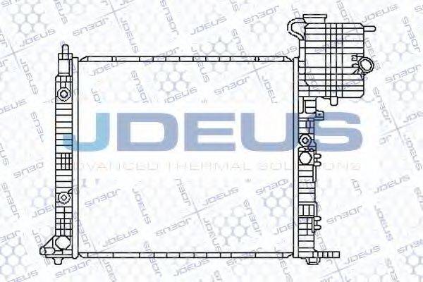 JDEUS 017B16 Радиатор, охлаждение двигателя