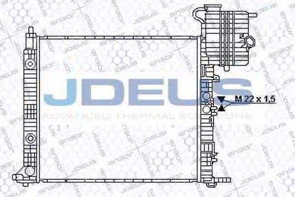 JDEUS 017B26 Радиатор, охлаждение двигателя