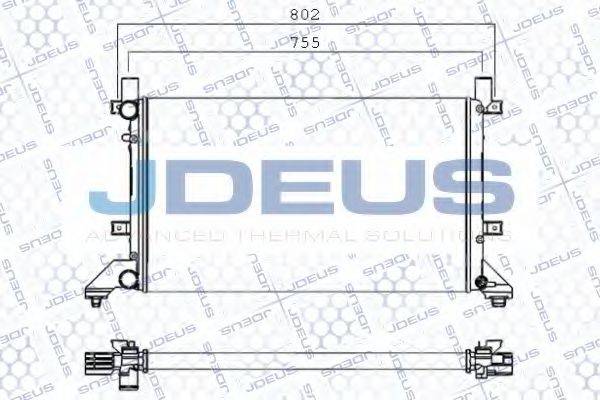 JDEUS 030M17 Радиатор, охлаждение двигателя