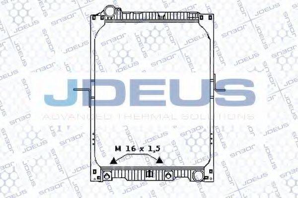 JDEUS 117M03 Радиатор, охлаждение двигателя