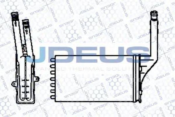 JDEUS 207B04 Теплообменник, отопление салона