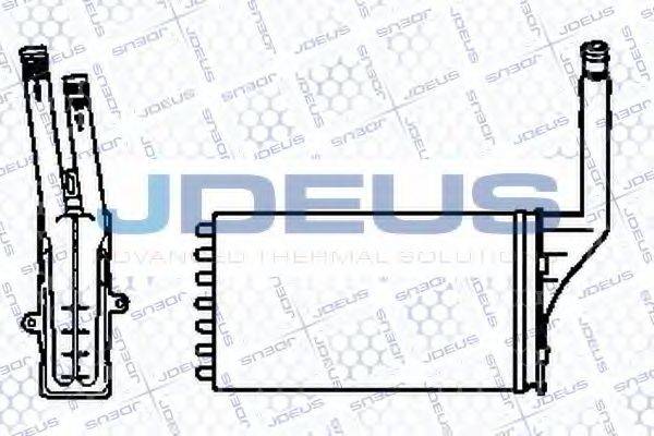 JDEUS 207V04 Теплообменник, отопление салона