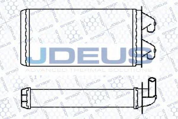 JDEUS 211M09 Теплообменник, отопление салона