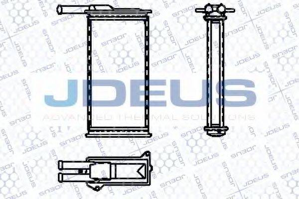 JDEUS 212B04 Теплообменник, отопление салона