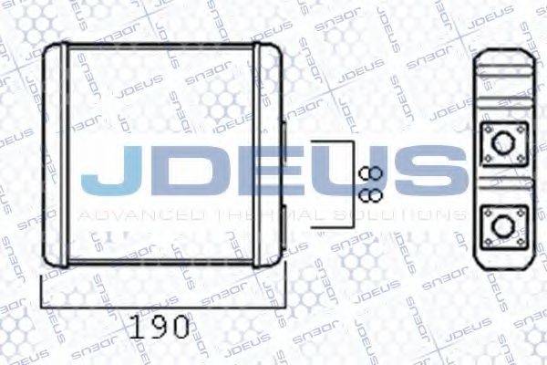 JDEUS 219M09 Теплообменник, отопление салона