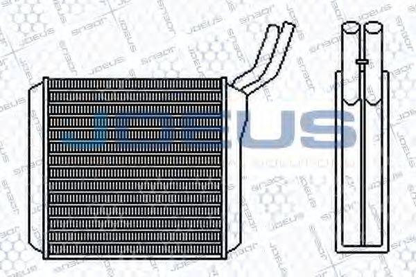 JDEUS 220M23 Теплообменник, отопление салона