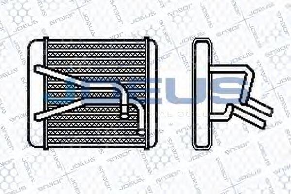 JDEUS 265M01 Теплообменник, отопление салона