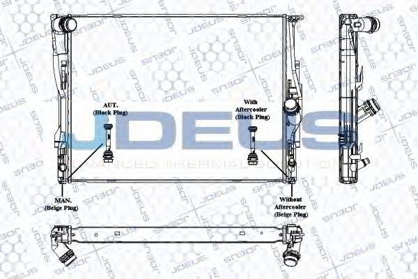 JDEUS RA0050660 Радиатор, охлаждение двигателя