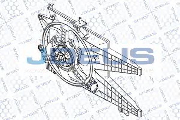 JDEUS EV823500 Вентилятор, охлаждение двигателя