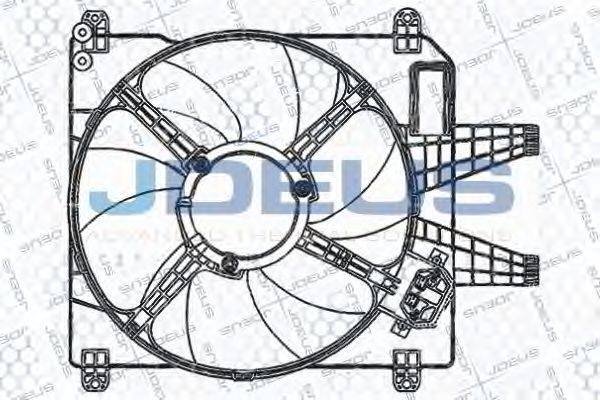 JDEUS EV836400 Вентилятор, охлаждение двигателя