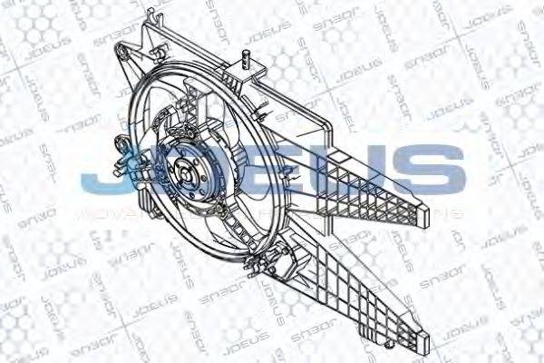 JDEUS EV851600 Вентилятор, охлаждение двигателя