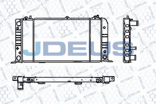 JDEUS RA0010020 Радиатор, охлаждение двигателя