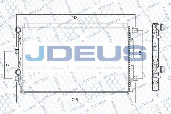 JDEUS RA0010301 Радиатор, охлаждение двигателя