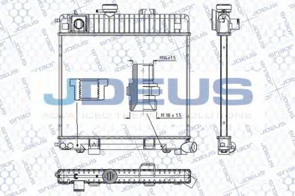 JDEUS RA0050210 Радиатор, охлаждение двигателя
