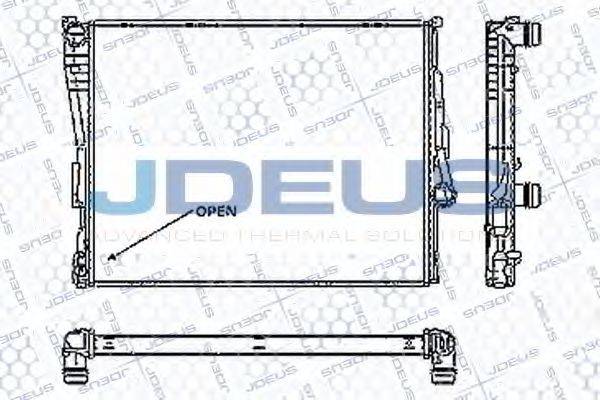 JDEUS RA0050560 Радиатор, охлаждение двигателя