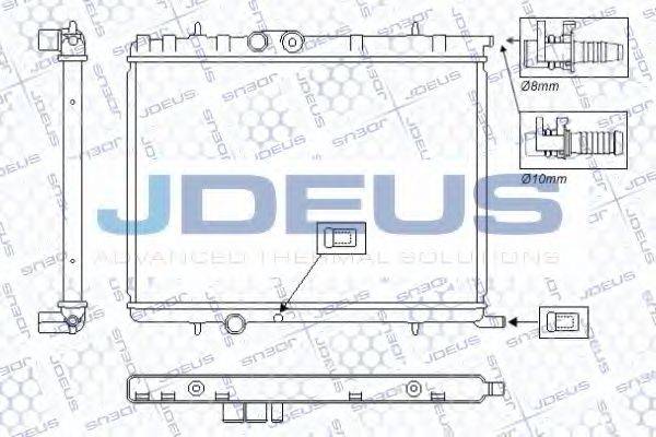 JDEUS RA0070140 Радиатор, охлаждение двигателя