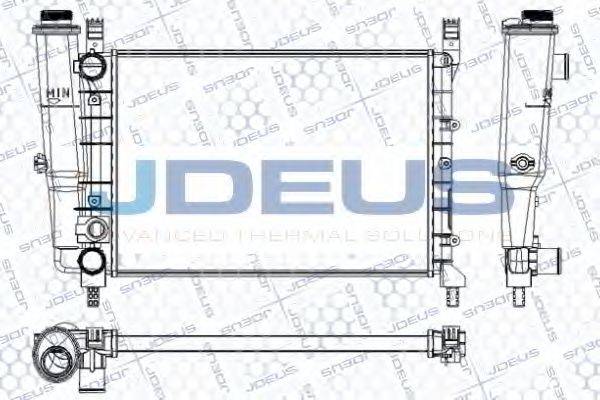 JDEUS RA0110410 Радиатор, охлаждение двигателя