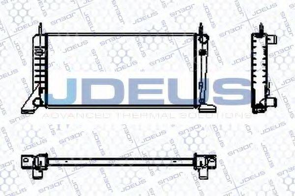 JDEUS RA0120120 Радиатор, охлаждение двигателя