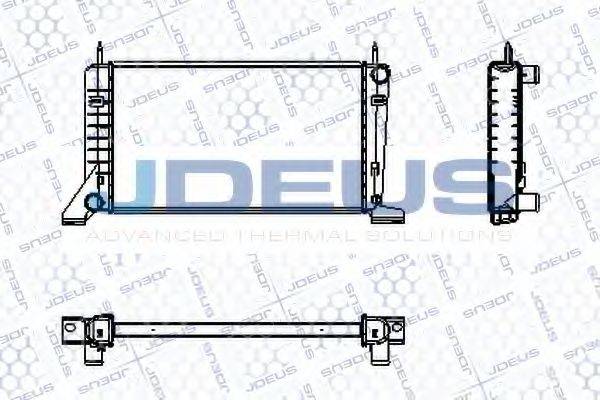 JDEUS RA0120130 Радиатор, охлаждение двигателя