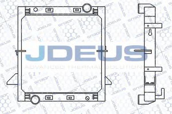 JDEUS 114M08 Радиатор, охлаждение двигателя