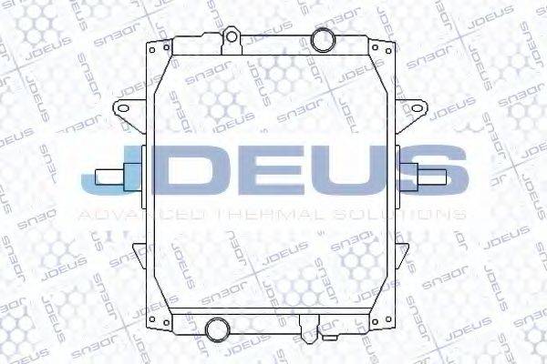 JDEUS 123M08 Радиатор, охлаждение двигателя